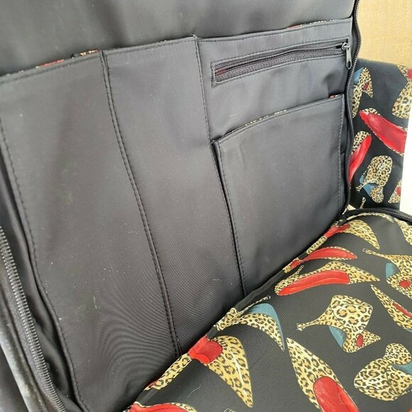 CUTEST ROOMY BLACK DIAPER BAG by Messenger with Covered Changing Pad - Picture 7 of 9